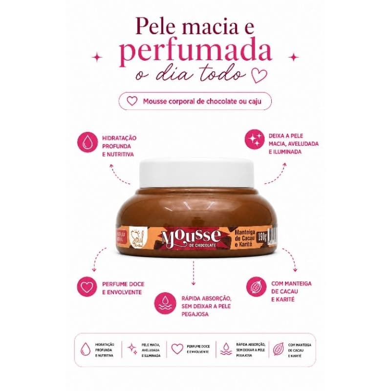 Geleia Corporal Hidratante Soul Cosméticos – Hidratação Intensa e Pele Macia