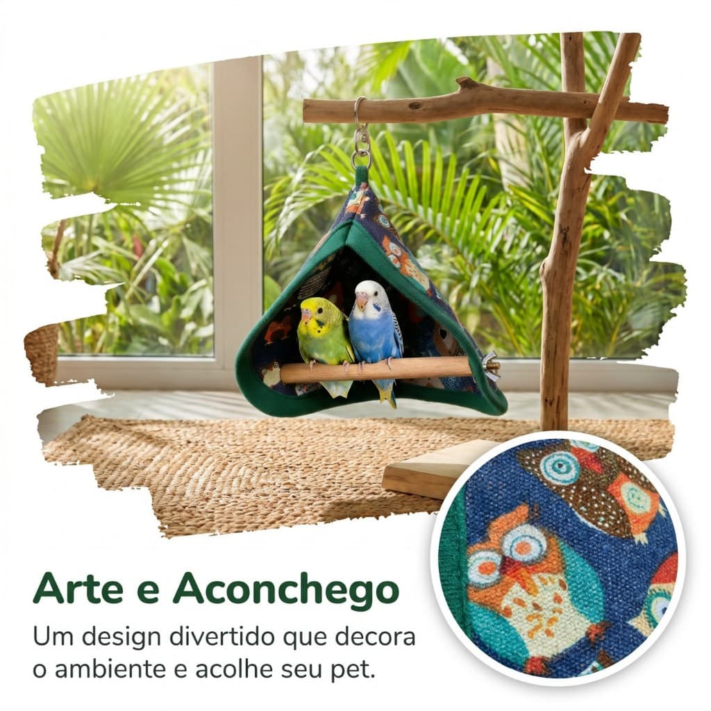 Standing Pole + Pinecone Bowl Para Calopsitas Barra de apoio + arco