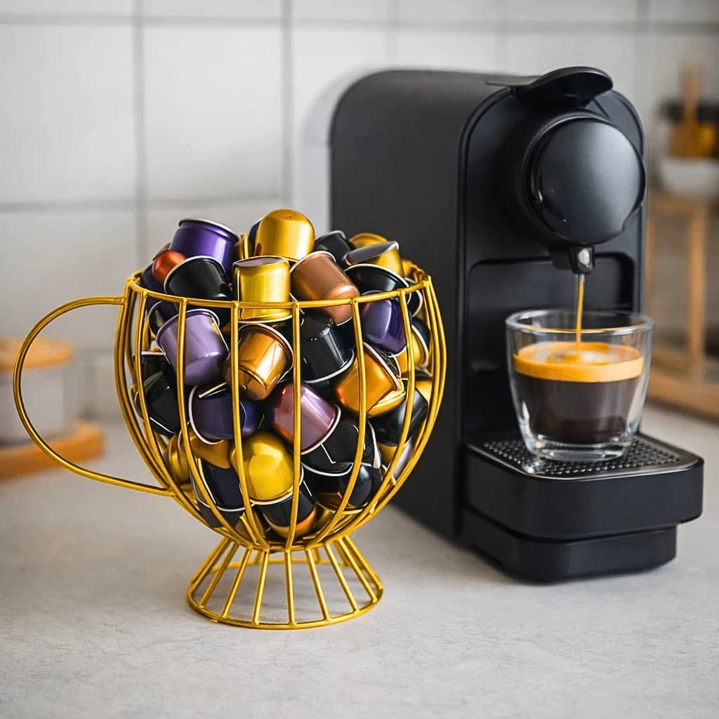 Porta Cápsulas de Café Nespresso  3 Corações Dolce Gusto – Cesta Organizadora Multiuso universal
