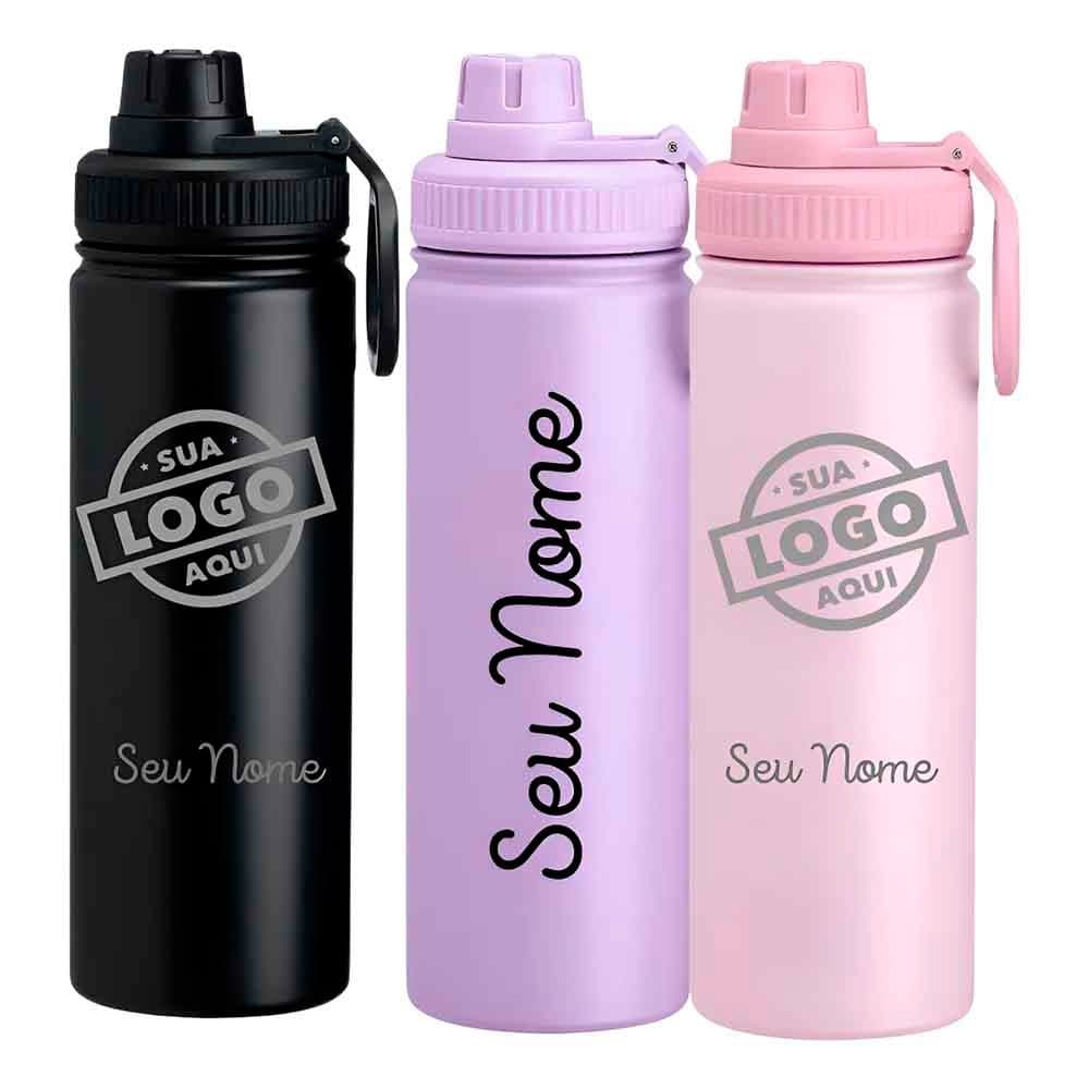 Garrafa térmica personalizada com proteção 850 ML
