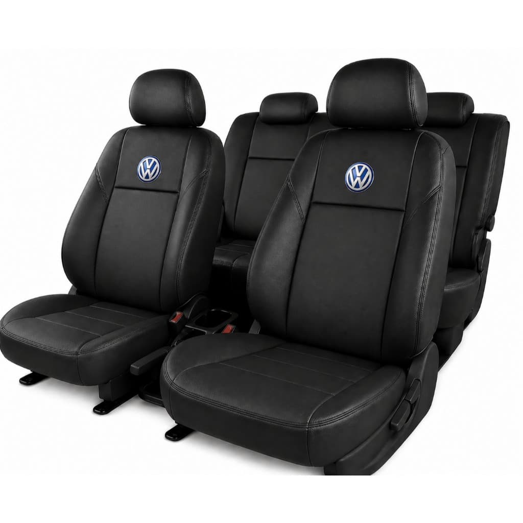 Capa Banco Carro 100% Couro Volks Gol Voyage Saveiro Polo