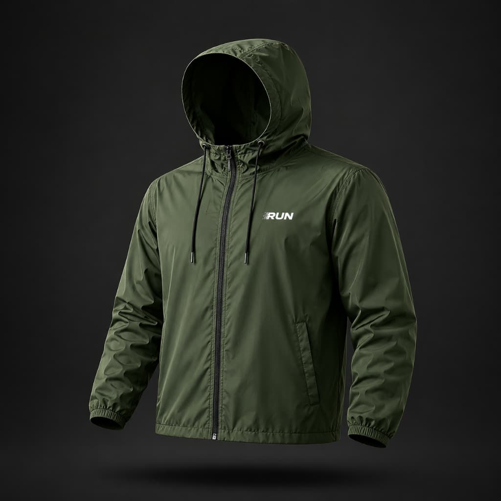 Jaqueta Corta Vento Impermeável P ao G4 Plus Size UV+ Gola Alta Semi Forrada Corrida Academia