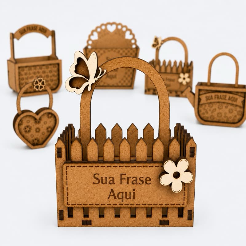 KIT 10 Lembrancinhas personalizadas MDF com gravação a laser | Presente aniversário casamento festas