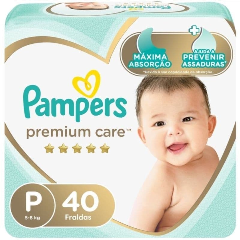 Fralda Pampers Premium Care P 40