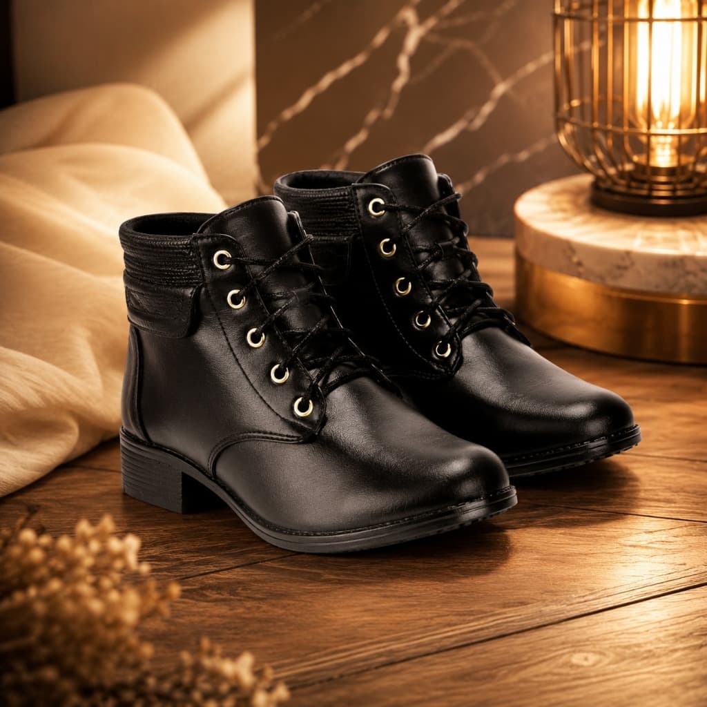 Coturno Feminino Confortável Cano Curto Leve Macio Bota Casual Preta Caramelo Tendência Moda Envio Rápido