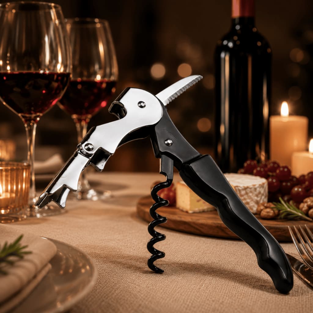 Abridor Saca-Rolhas Para Vinho Resistente e Fácil de Usar