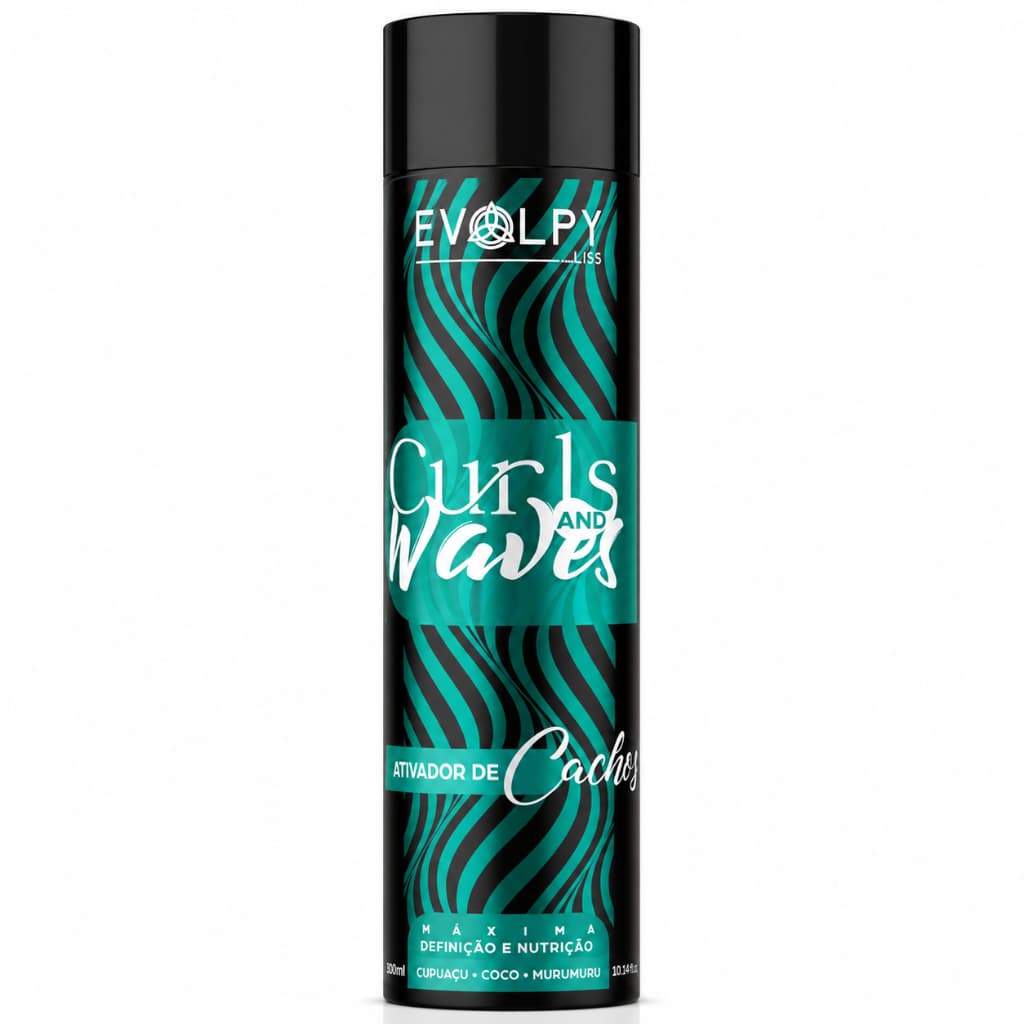 ATIVADOR DE CACHOS CURLS AND WAVES 300ML - EVOLPY LISS