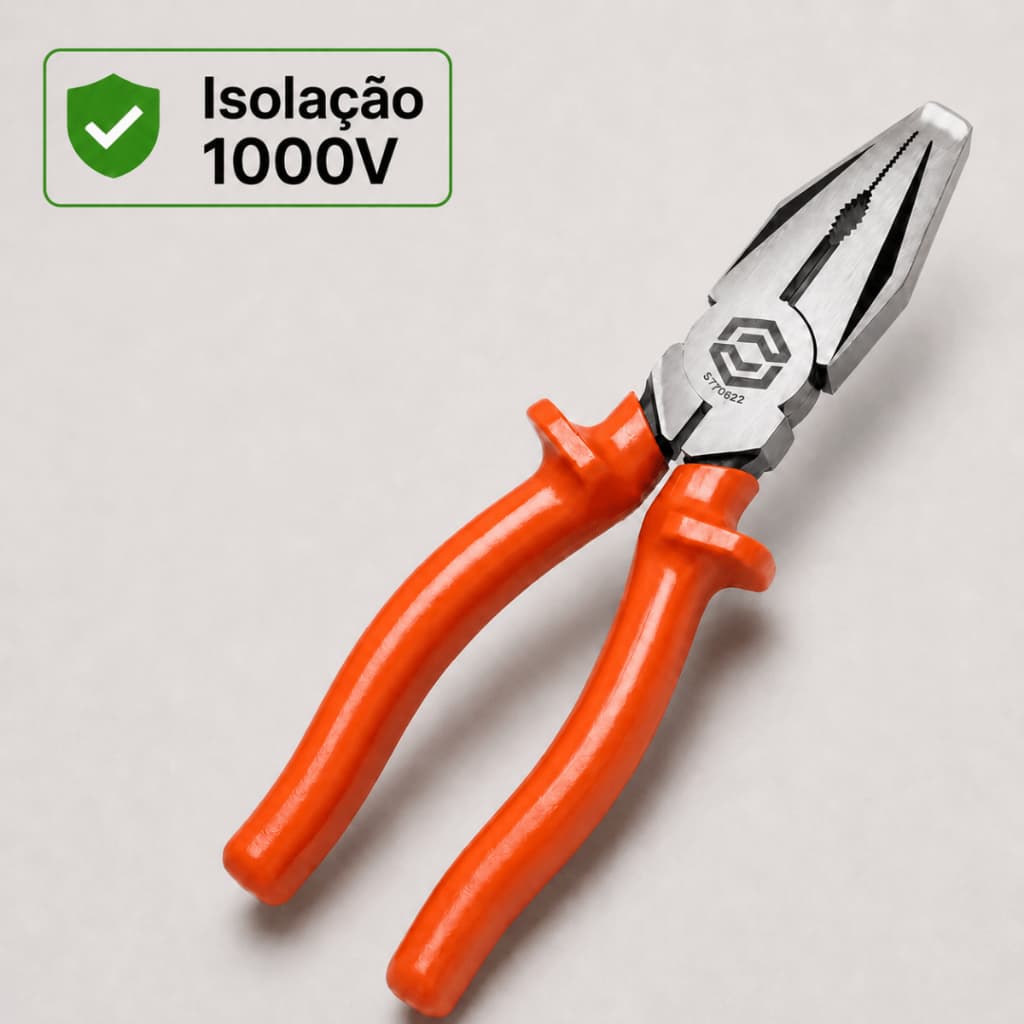 Alicate Sata Universal 8 Isolado 1000V Aço Profissional Corte Fio Cabo Ferramenta Eletricista