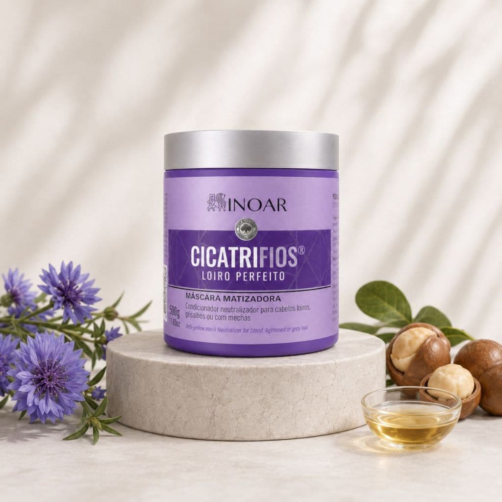 Máscara Inoar Matizadora Cicatrifios Loiro Perfeito 500g