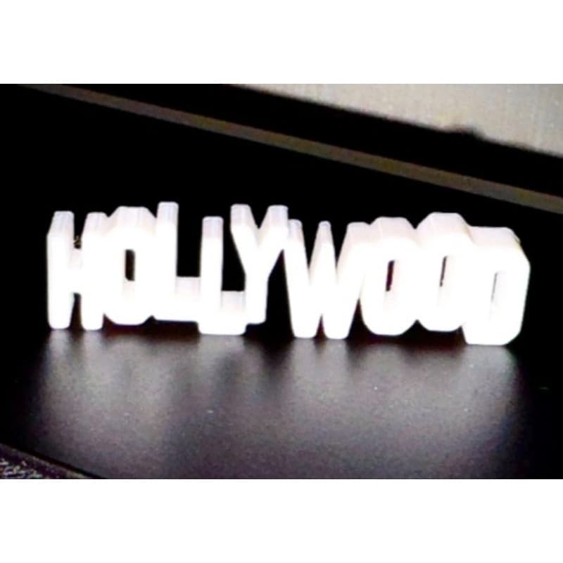 Letreiro Hollywood decoração em impressão 3d