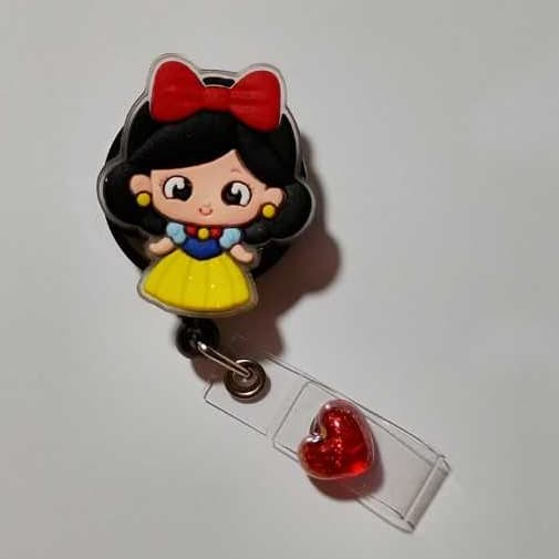 Porta Crachá Branca de Neve Baby| Porta Crachá Roller Personalizado |