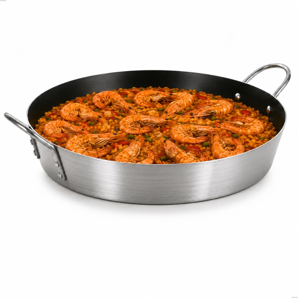 Panela Paellera Alumínio Antiaderente 40cm Linha Hotel