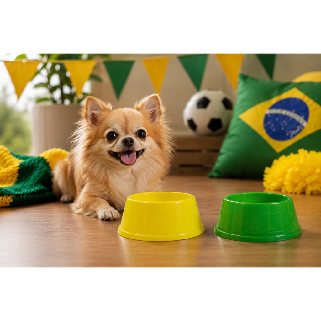 Comedouro ou Bebedouro para Cachorro Color tamanho P 300ml BPA Free Resistente