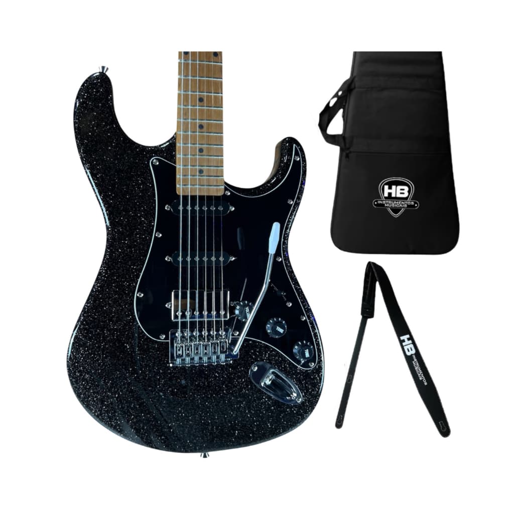 KIT GUITARRA ELÉTRICA TAGIMA TG580 STRATOCASTER HSS BKSK OWH GDSK GRSK