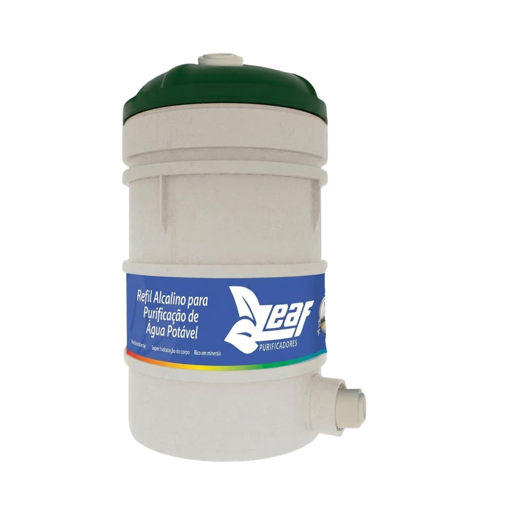 Refil Alcalino Leaf Purificador Água 8 Etapas Bacteriológico Ph 9,5