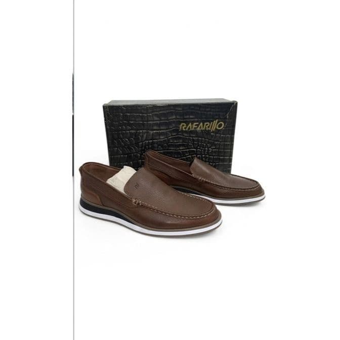 Sapato Rafarillo Masculino Couro Cano Curto Social Casual Confortável Original
