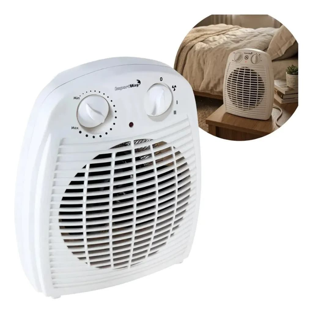 Aquecedor Elétrico Ventilador Ar Quente Portatil 1500/2000w