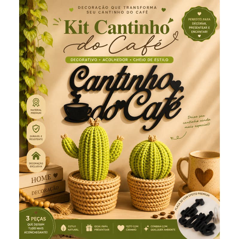 kit Cantinho do Café Completo