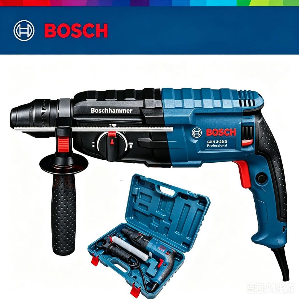 Martelete Rotativo Rompedor Perfurador 1580W SDS Profisisonal Bosch  Furadeira de Impacto 26mm