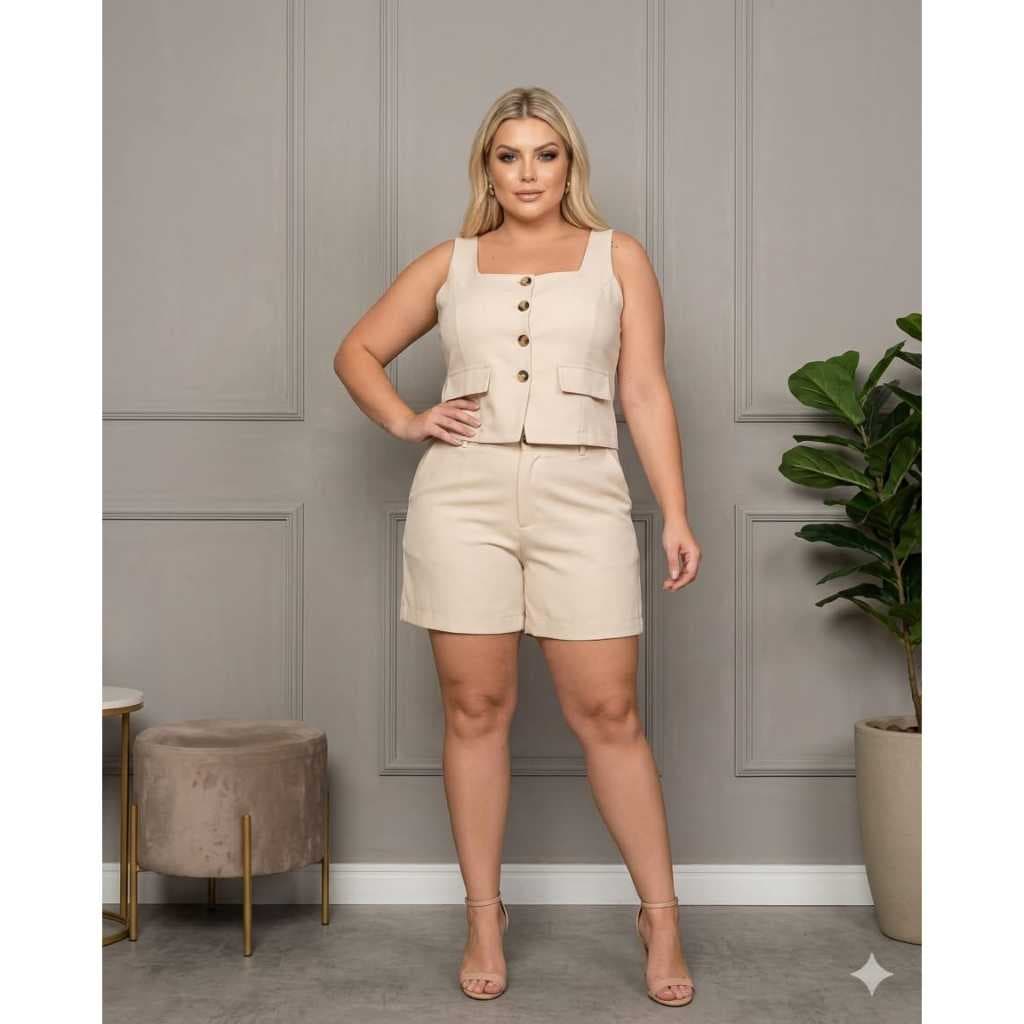 Conjunto Alfaiataria Midi Size GG
