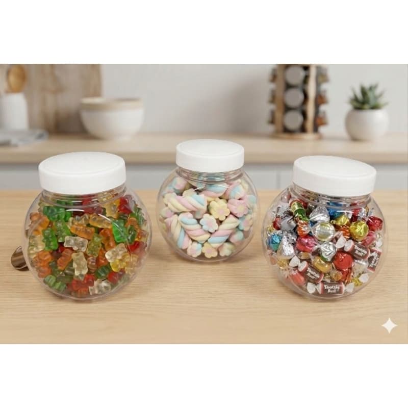Kit 1, 3, 5 Potes Baloeiro 500ml Plastico para armazenamento