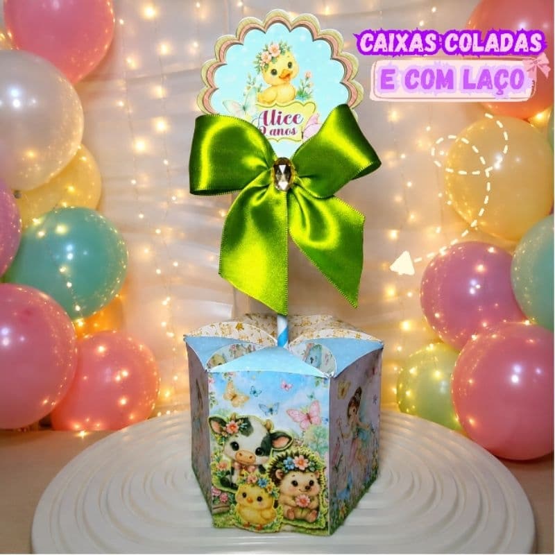 Centro de Mesa Bosque Encantado Luxo Personalizado | Festa Infantil