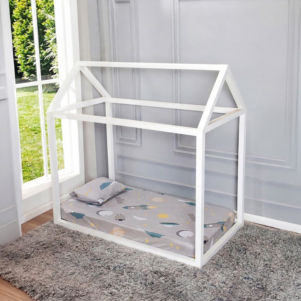 Jogo de Lençol 02 Peças Com Elástico Estampado para Mini Cama Montessoriana 200 Fios Infantil
