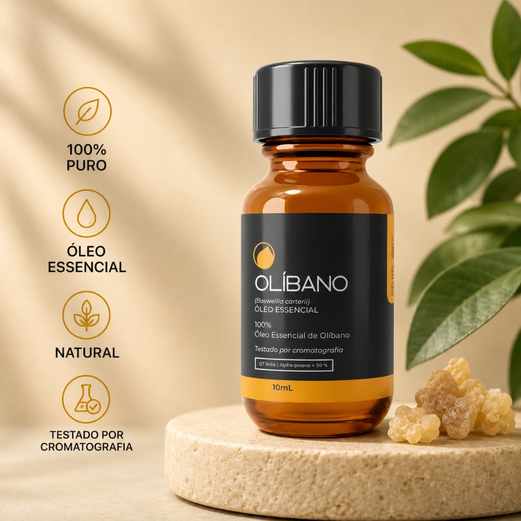 Óleo Essencial Olíbano 10ml Tropfen 100% Puro Original Concentrado Boswellia Natural