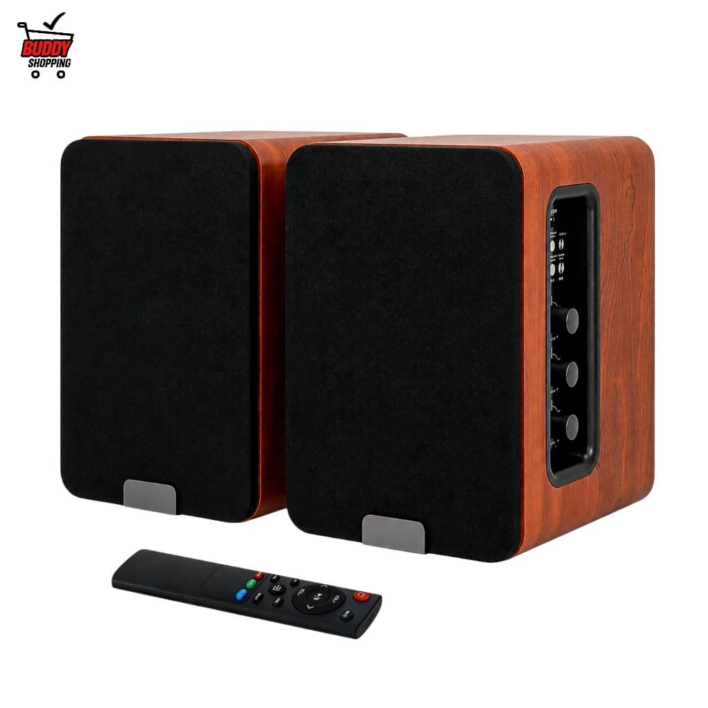 Caixa de Som Monitor de Áudio 100W Bluetooth HDMI ARC Óptico para TV PC Mesa Potente Home Theater Tomate MTS-2056