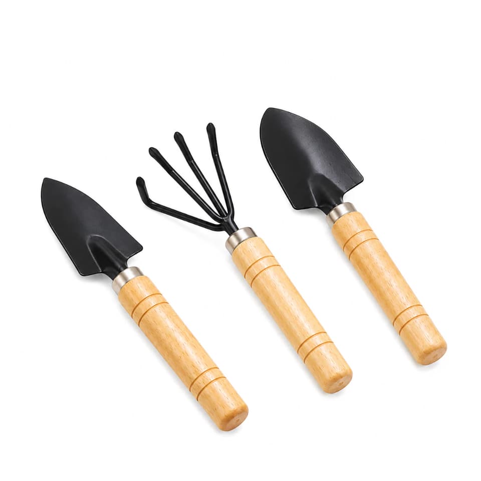 Kit Jardinagem 3 Peças com Pá e Garfo – Praticidade e Resistência para o Seu Jardim