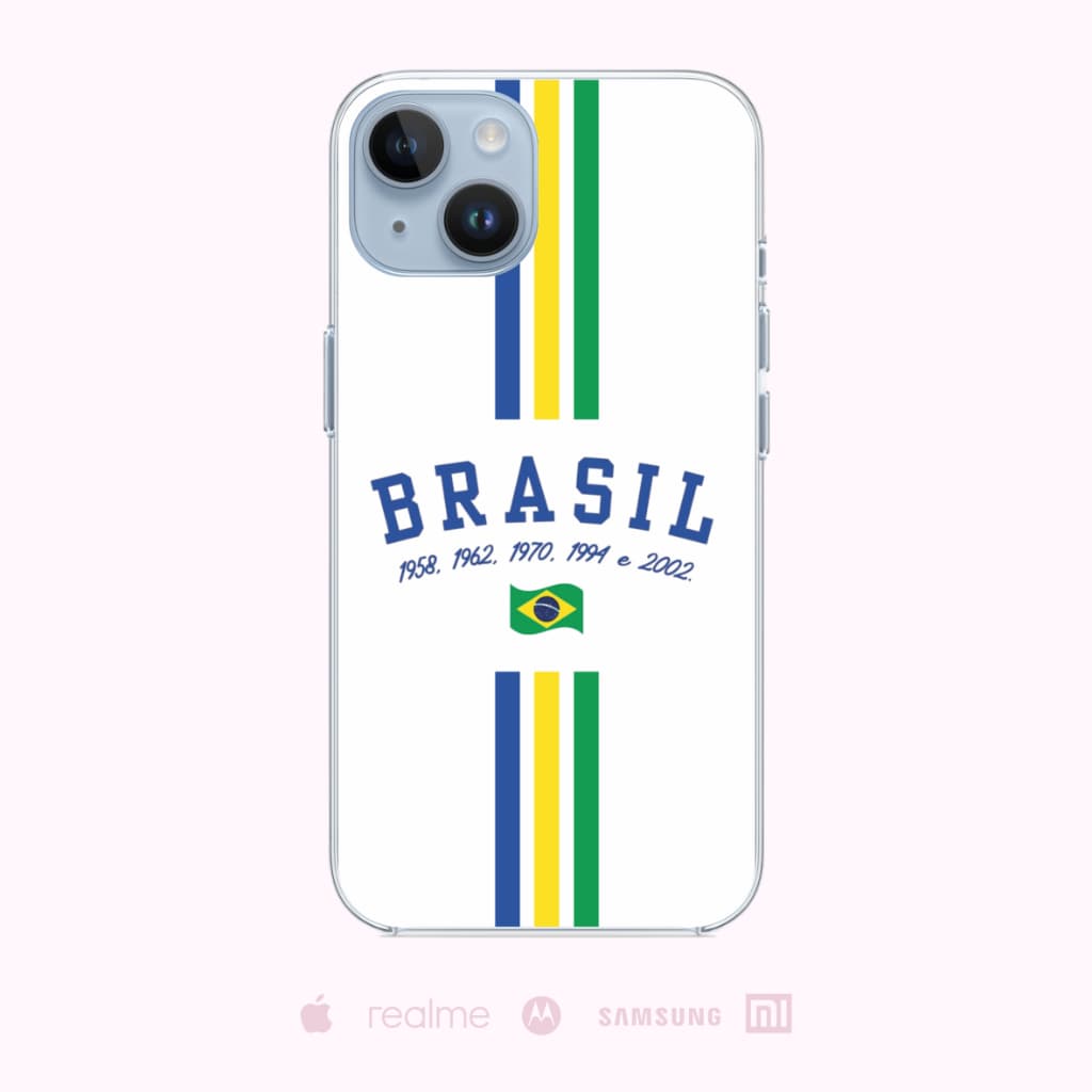 Capinha Celular Personalizada Brasil Seleção Futebol 2026 Esportiva