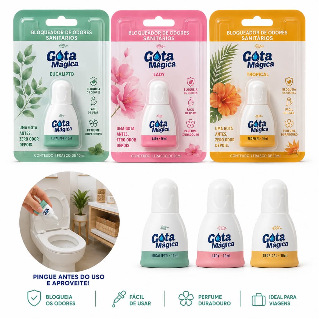 Neutralizador De Odores Sanitário Gota Mágica