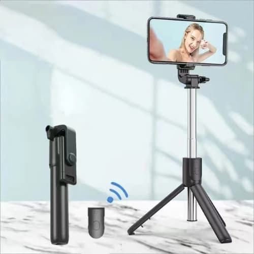 Bastão Pau de Selfie Retrátil Bluetooth suport tripé para celular com controle