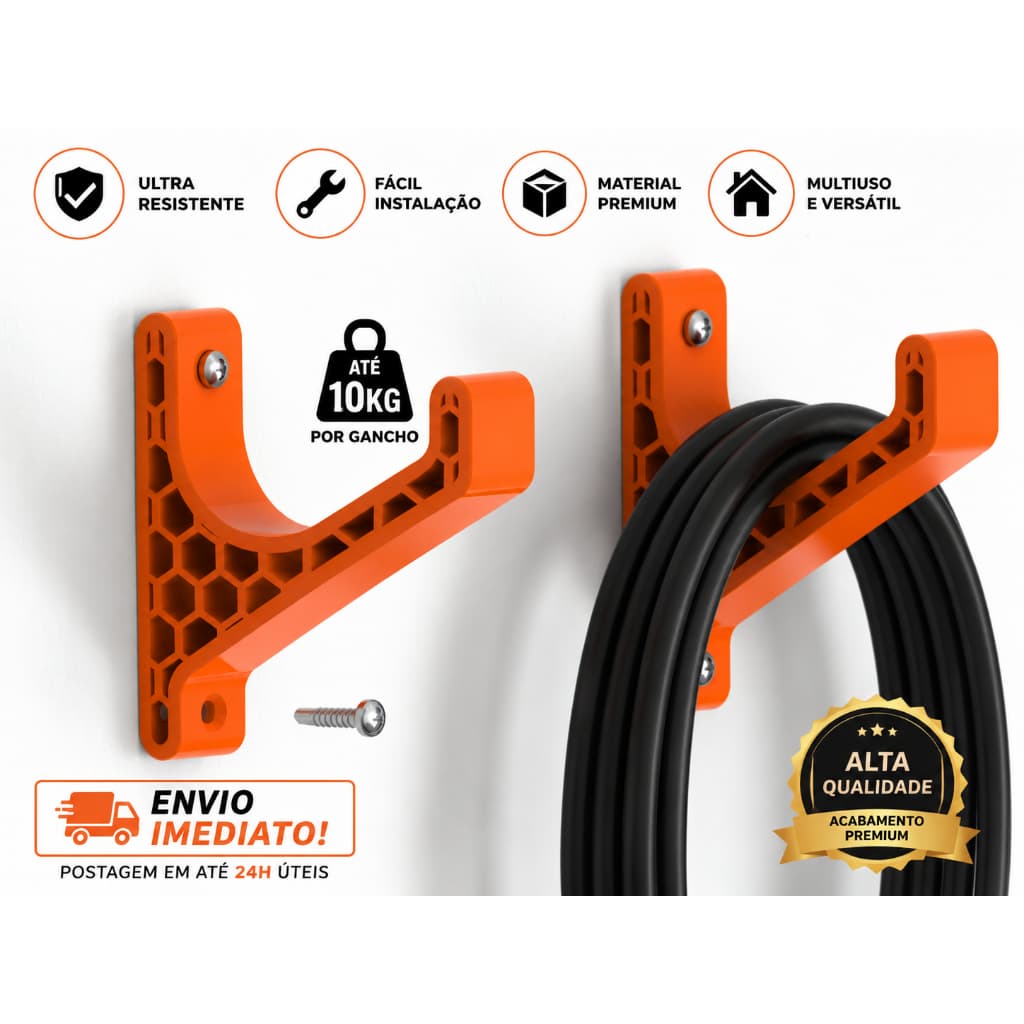 Gancho Suporte Multiuso Ultra Resistente Organização Premium