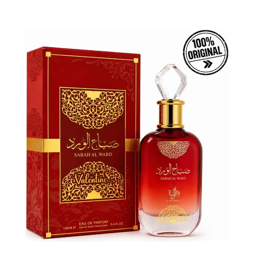 Perfume Arabe Sabah Al Ward Valentine 100ml Original