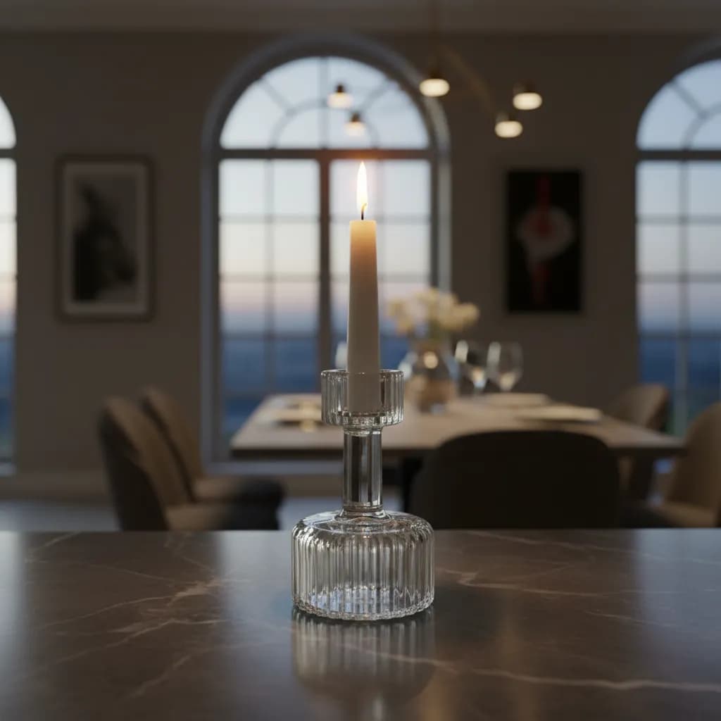 Castiçal Decorativo Lumatê Elegante Para Ambiente