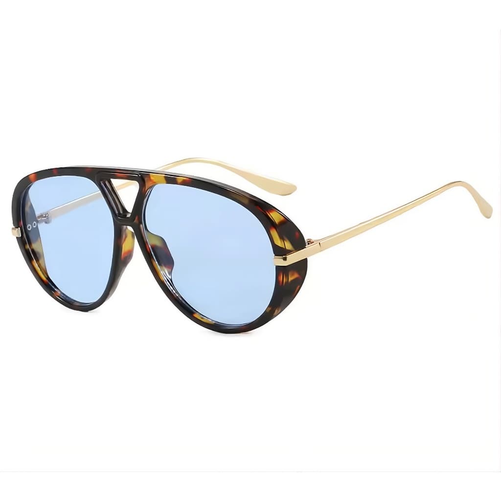 Óculos de Sol Feminino Aviador Piloto Hastes em Metal Lentes Coloridas