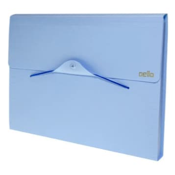 Pasta Sanfonado A4 Dello 6096.bp Azul Liso