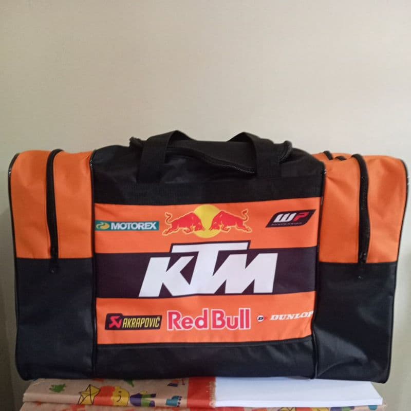 bolsa equipamentos motocross com nome do piloto