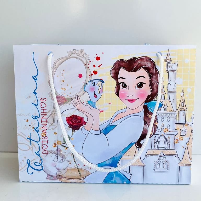 10 Sacolinha Personalizada TAM G Bella | Lembrancinha Personalizada 🎉 JÁ MONTADA
