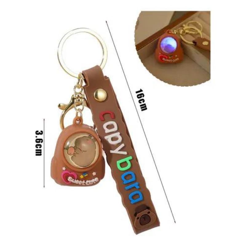 Chaveiro Capivara Com Led