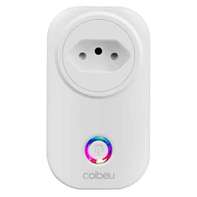 Tomada Inteligente Wifi Smart Home Coibeu Cor Branco 110V/220V