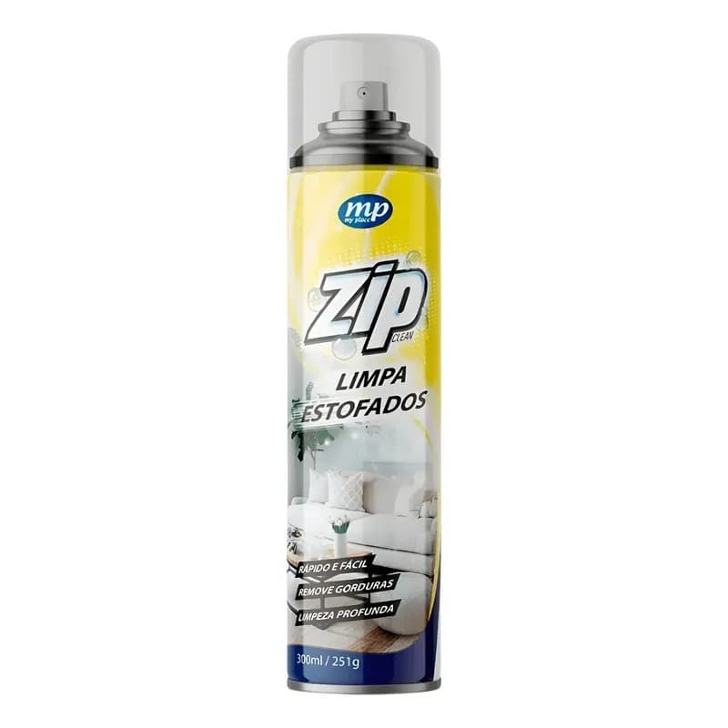 Lava A Seco Com Ação De Espuma Para Estofados Zip - 300ml