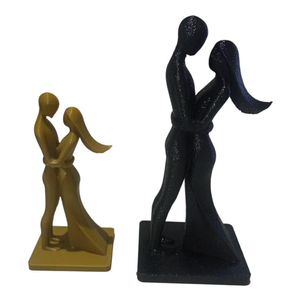 Estatueta Casal Apaixonado 3D
