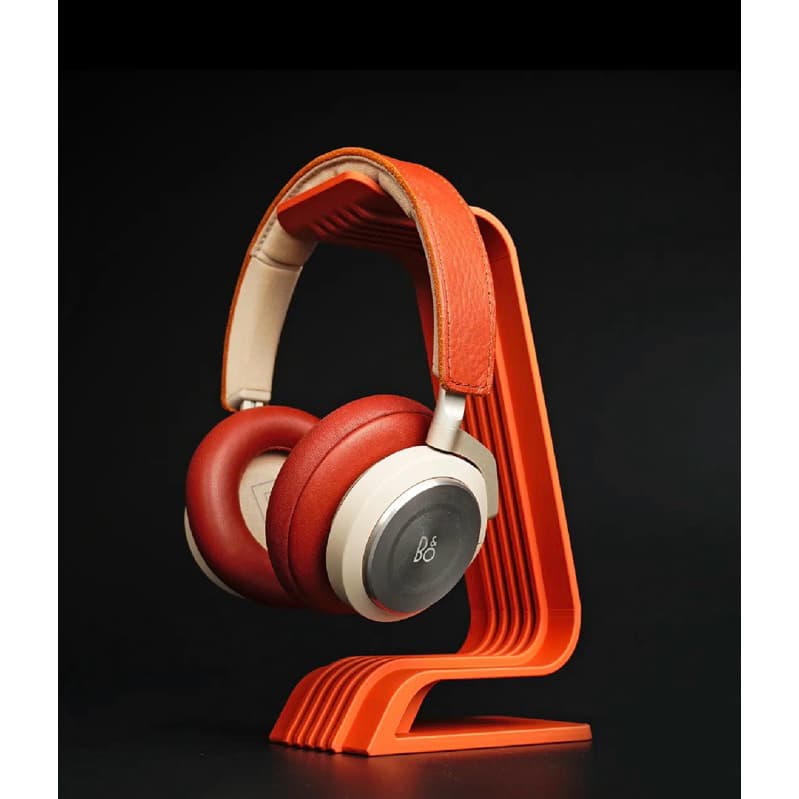 Suporte para Fone Headset Organizador Gamer Laranja Moderno Impressão 3D Resistente