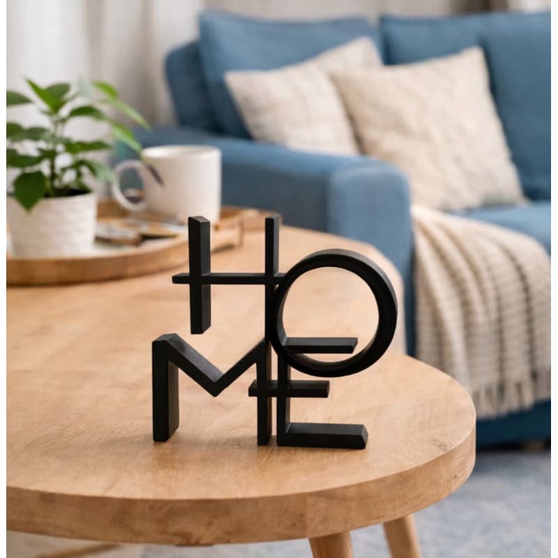 Letreiro Decorativo HOME – Enfeite Moderno para Sala e Escritório, decoração, enfeite para mesa