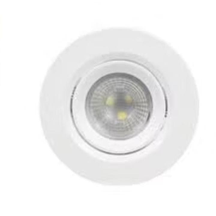 4x Spot Super Led Redondo Embutir Dicroica Sanca 3w Branco