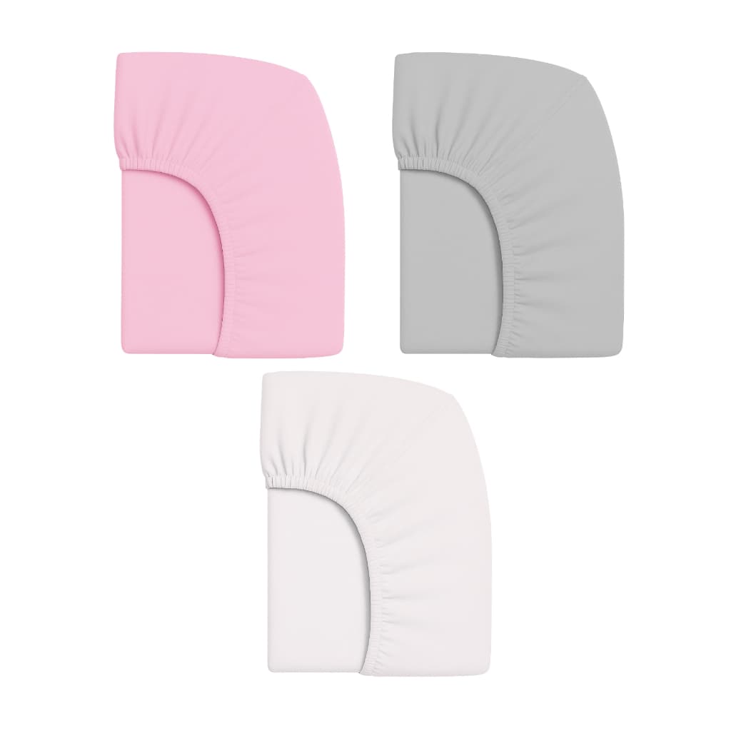 Kit Com 3Lençóis Para Berço Portátil Cobed Kababy /Safety Sade By Sade  Cosco