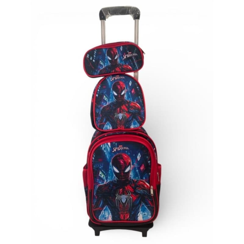 SONIC Kit Mochila 3D Infantil Com Rodinhas + Lancheira Térmica+ Estojo