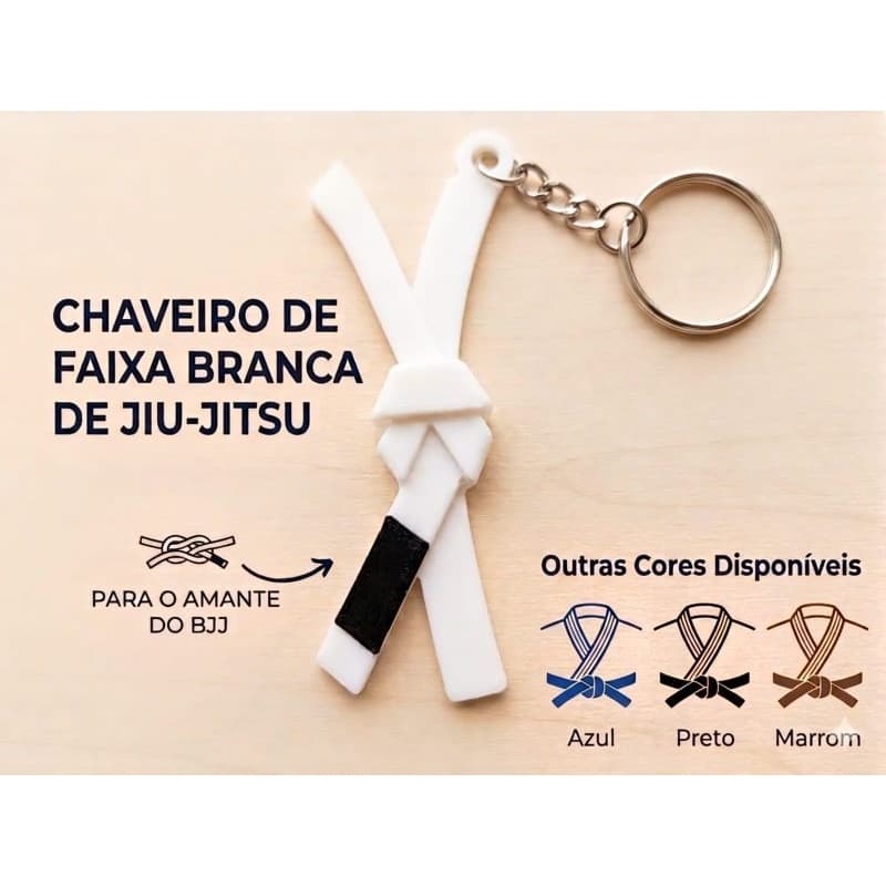 Chaveiro Faixa jiu-jitsu